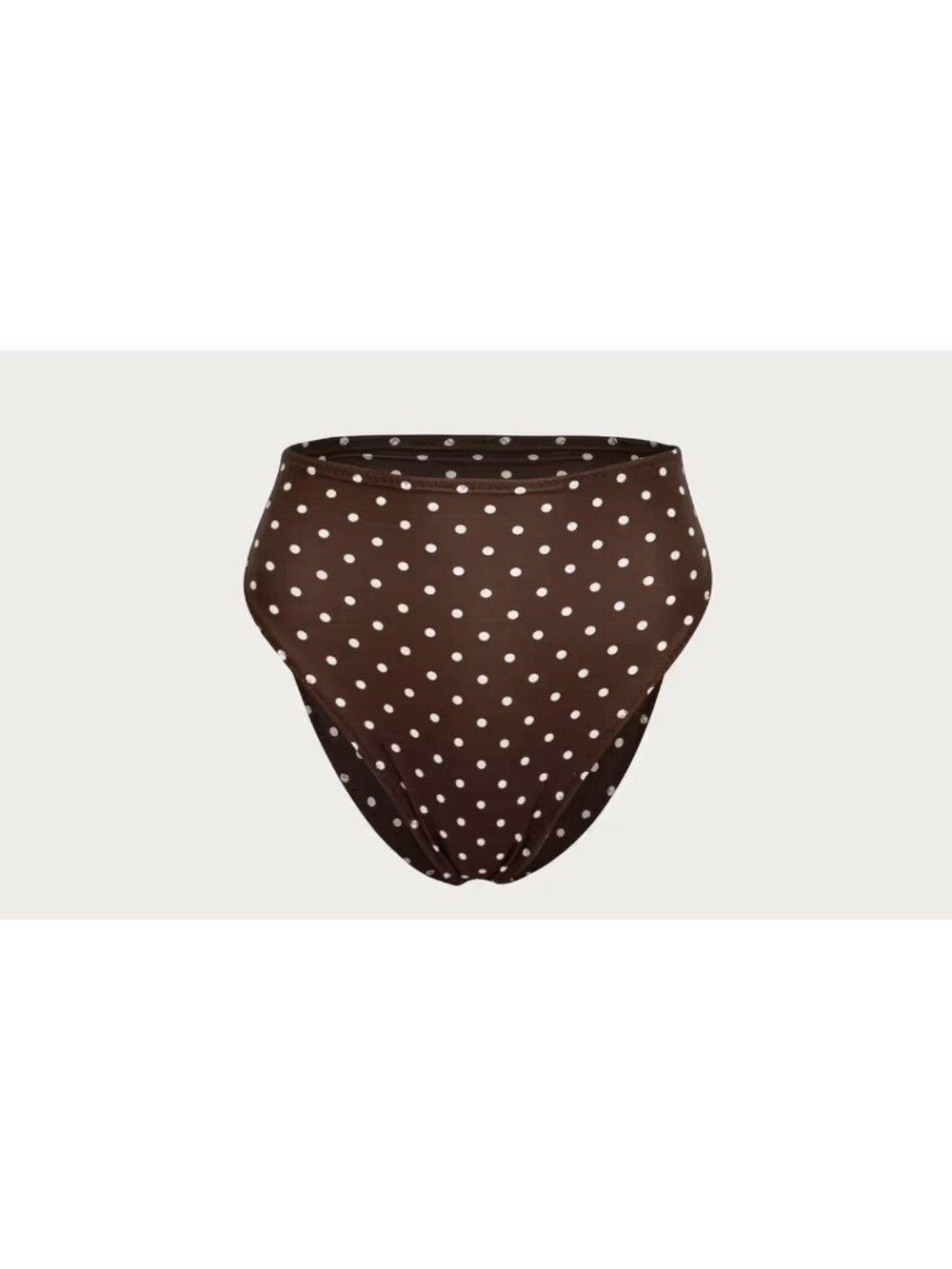 SAME LA Brown Polka Dot Bikini Bottom High Cut Cheeky Women's M NWT Swimwear